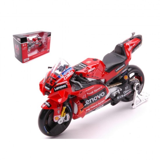 Machetă moto Maisto [1:18] - Ducati Desmosedici MotoGP 2022 - Nr. 63 Francesco Bagnaia